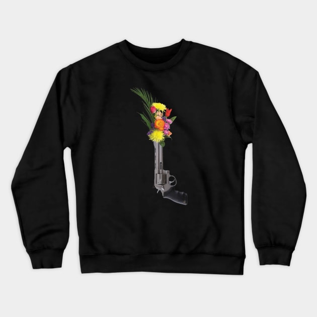 Ban Guns / Stop guns violence / gun control: gun and flowers - Enough - Never again - March 2018 Crewneck Sweatshirt by Vane22april